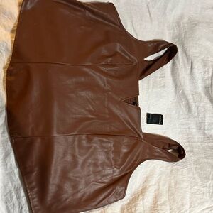 Torrid Brown Faux Leather Women's Top